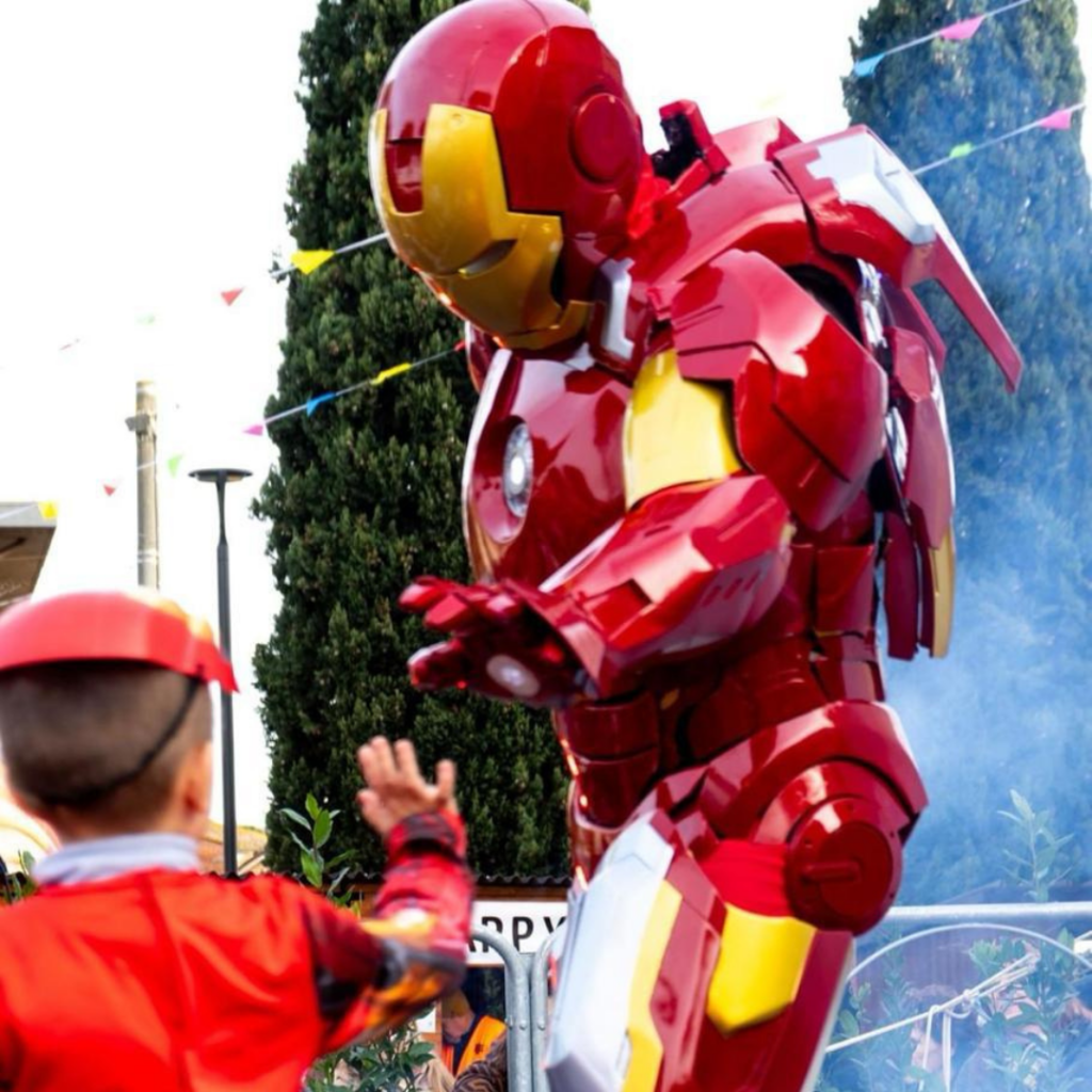 mascotte iron man per compleanni e eventi